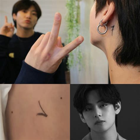 bts 7 tattoo|does kim taehyung have tattoos.